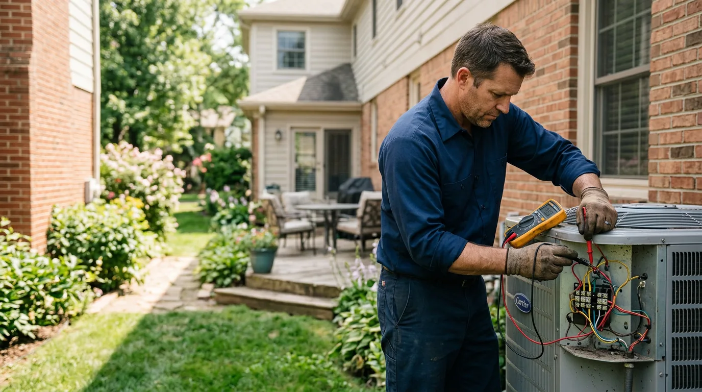 HVAC technician working near Faith, NC